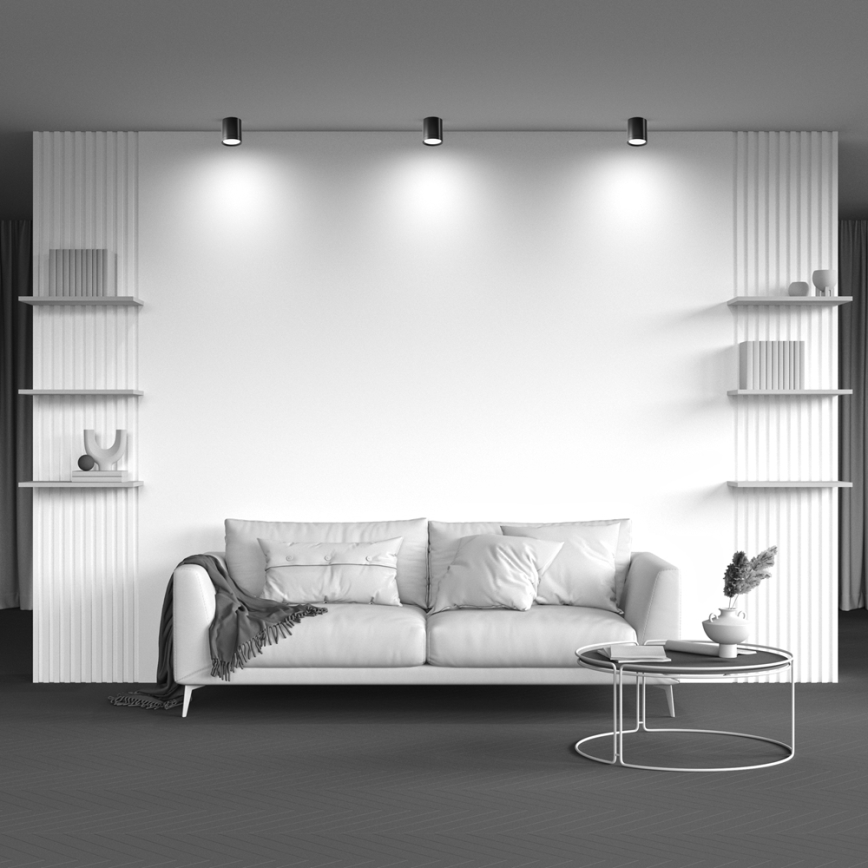 Maytoni C086CM-GX53-MRD-B - Kohdevalo HOOP 1xGX53/15W/230V musta