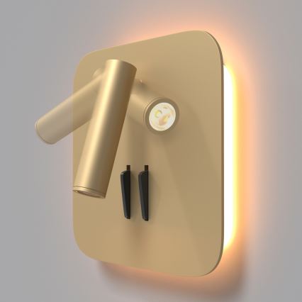 Maytoni C175-WL-01-6W-MG - LED-seinävalaisin IOS LED/9W/230V kulta