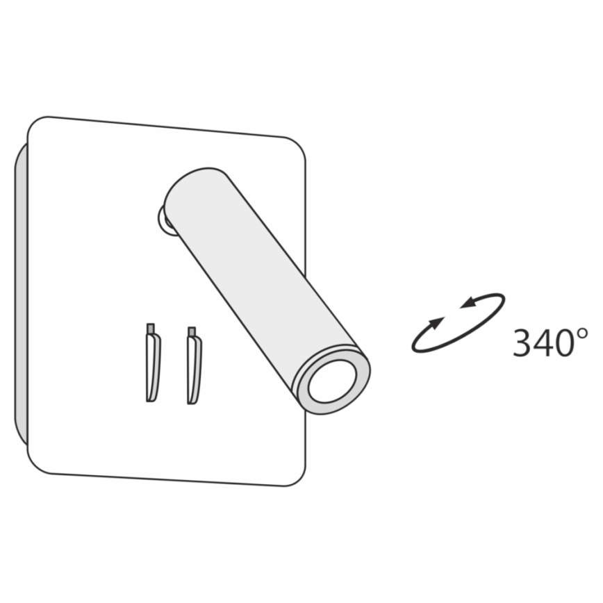 Maytoni C175-WL-01-6W-W - LED-seinävalaisin IOS LED/9W/230V valkoinen