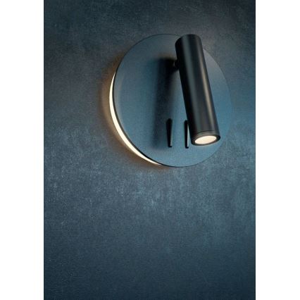 Maytoni C176-WL-01-6W-B - LED-seinävalaisin IOS LED/9W/230V musta