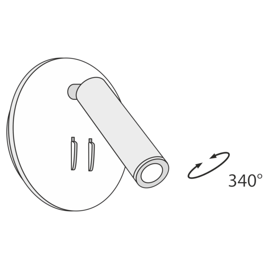 Maytoni C176-WL-01-6W-W - LED-seinävalaisin IOS LED/9W/230V valkoinen