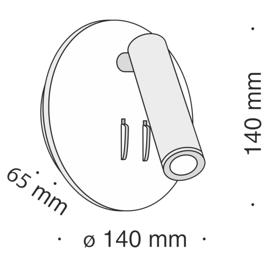 Maytoni C176-WL-01-6W-W - LED-seinävalaisin IOS LED/9W/230V valkoinen