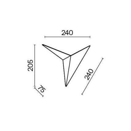 Maytoni C808WL-L3B - LED-seinävalaisin TRAME LED/3W/230V musta