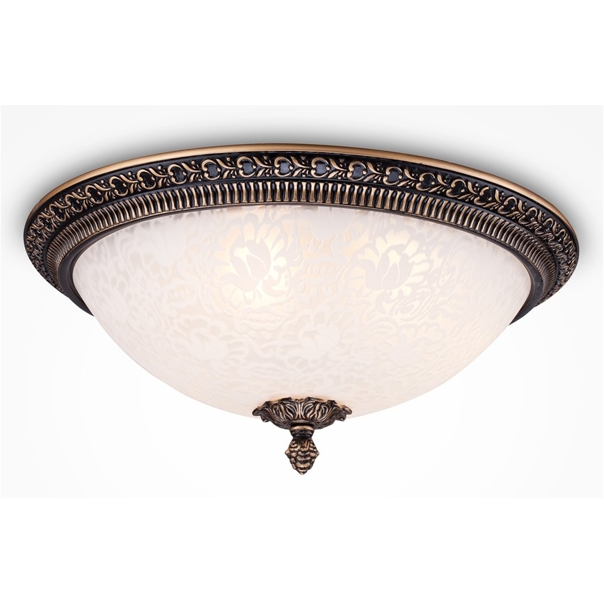 Maytoni C908-CL-03-R - Kattovalo PASCAL 3xE27/40W/230V pronssi