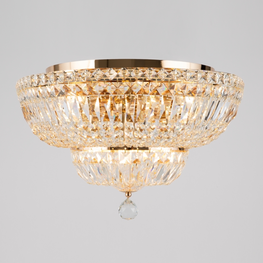 Maytoni DIA100-CL-12-G - Kattovalo BASFOR 12xE14/60W/230V kulta