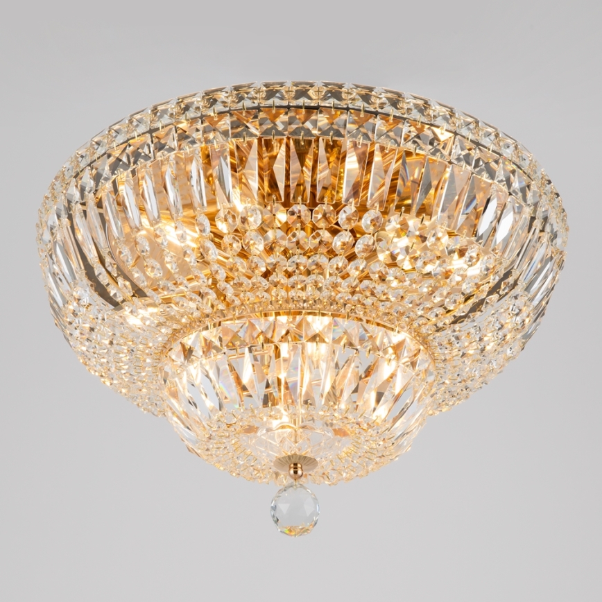 Maytoni DIA100-CL-12-G - Kattovalo BASFOR 12xE14/60W/230V kulta