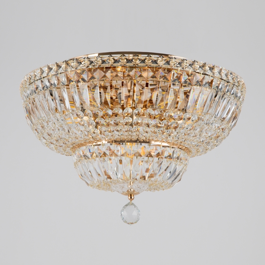 Maytoni DIA100-CL-12-G - Kattovalo BASFOR 12xE14/60W/230V kulta