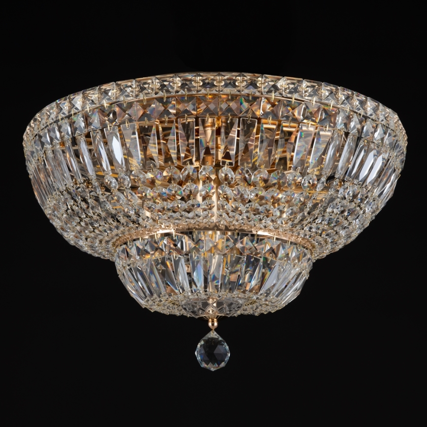 Maytoni DIA100-CL-12-G - Kattovalo BASFOR 12xE14/60W/230V kulta
