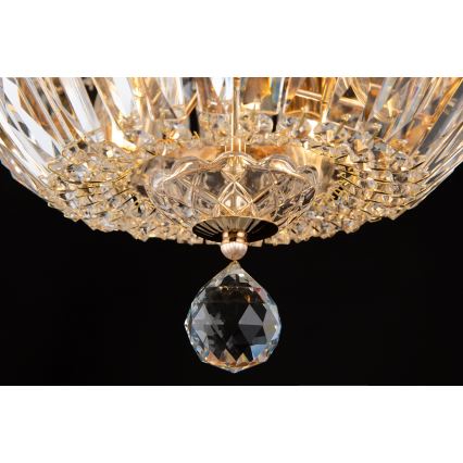 Maytoni DIA100-CL-12-G - Kattovalo BASFOR 12xE14/60W/230V kulta