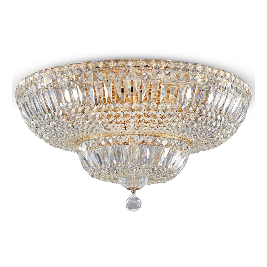 Maytoni DIA100-CL-16-G - Kattovalo BASFOR 16xE14/60W/230V kulta