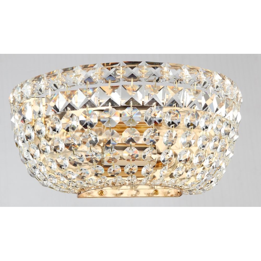 Maytoni DIA100-WL-02-G - Seinävalaisin BASFOR 2xE14/60W/230V kulta