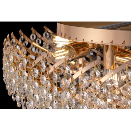 Maytoni DIA120-09-G - Kattovalo KAROLINA 9xE14/40W/230V