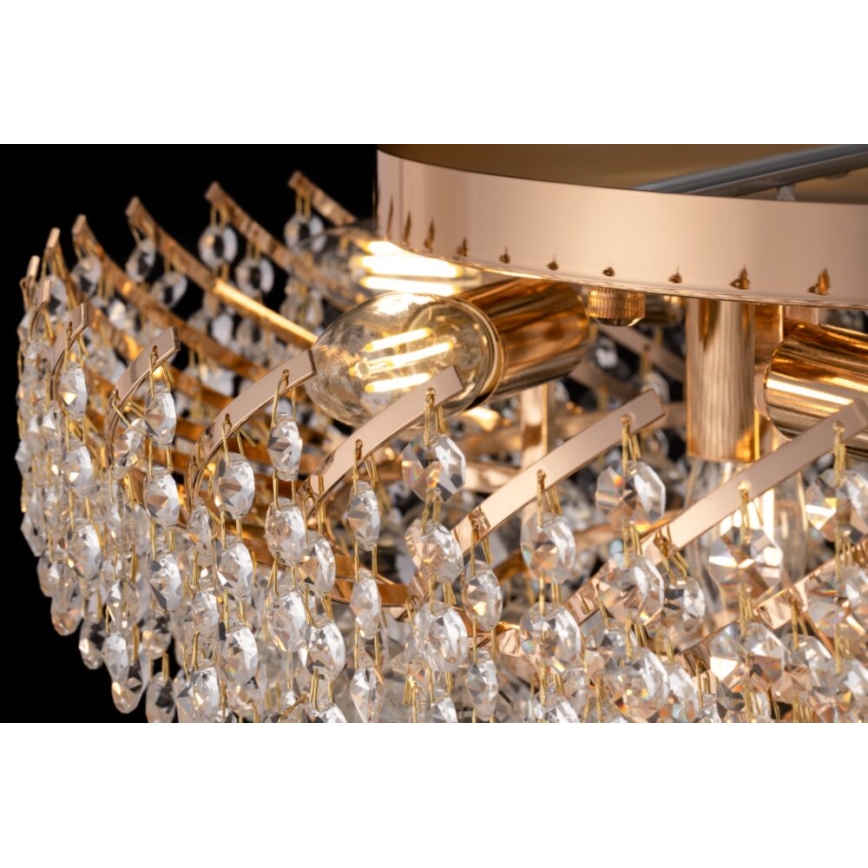 Maytoni DIA120-09-G - Kattovalo KAROLINA 9xE14/40W/230V