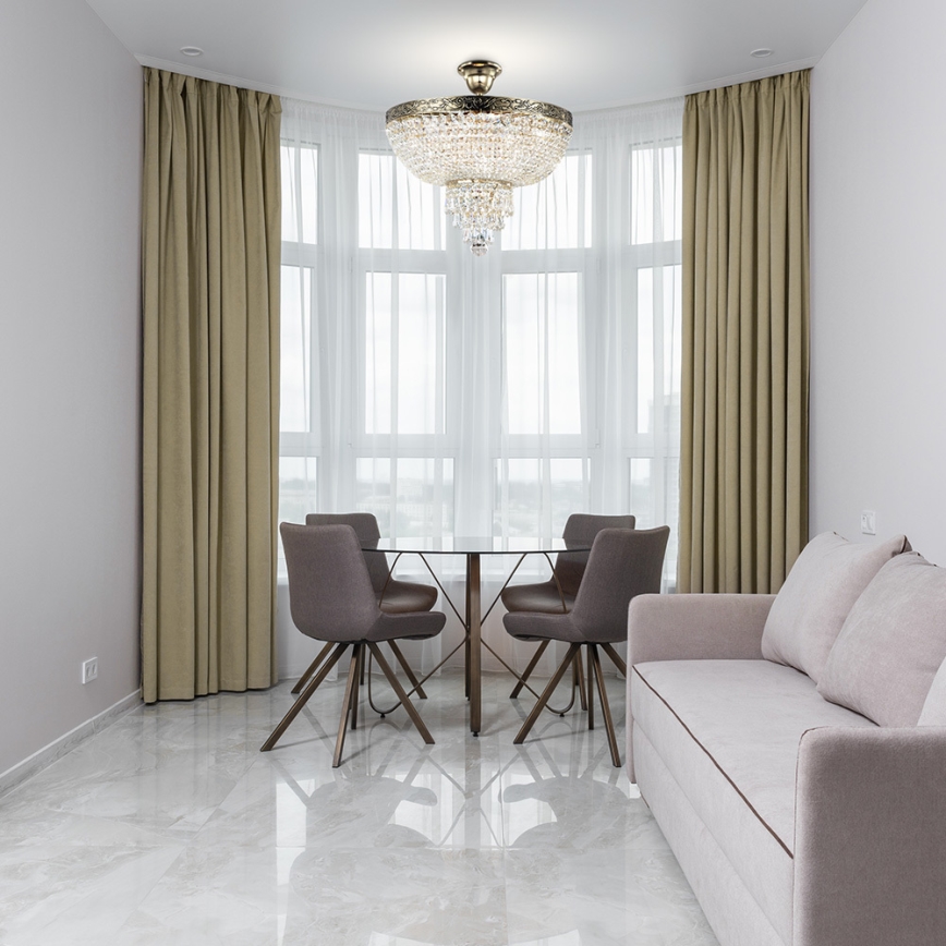 Maytoni DIA890-CL-05-G - Kiinteä kattokruunu PALACE 5xE27/60W/230V
