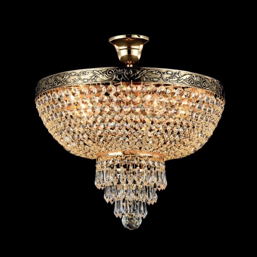 Maytoni DIA890-CL-05-G - Kiinteä kattokruunu PALACE 5xE27/60W/230V