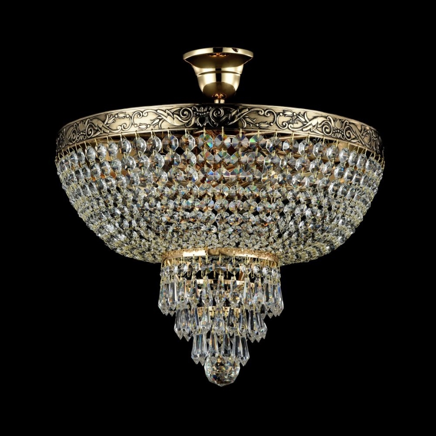 Maytoni DIA890-CL-05-G - Kiinteä kattokruunu PALACE 5xE27/60W/230V