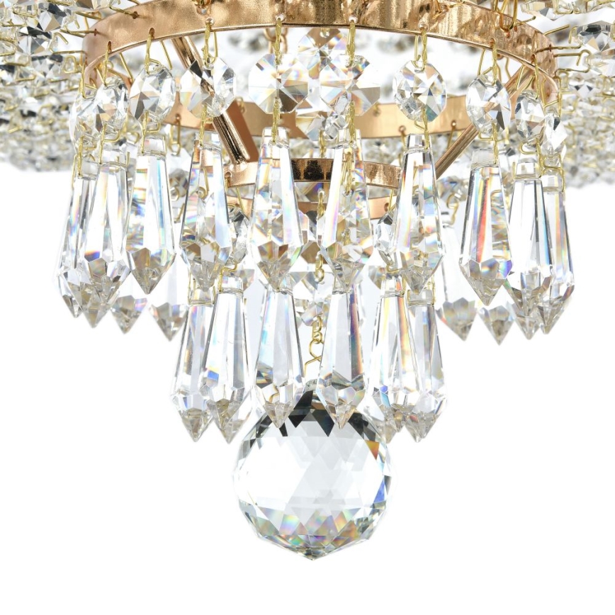 Maytoni DIA890-CL-05-G - Kiinteä kattokruunu PALACE 5xE27/60W/230V