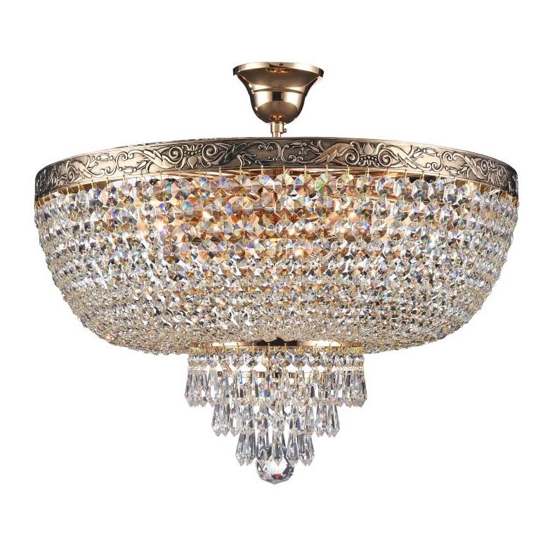 Maytoni DIA890-CL-06-G - Kiinteä kattokruunu PALACE 6xE27/60W/230V