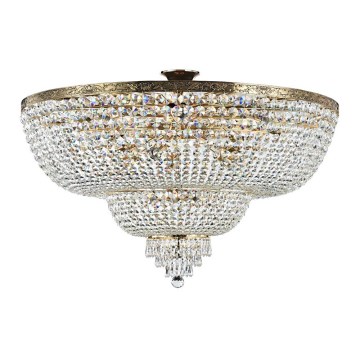 Maytoni DIA890-CL-18-G - Kiinteä kattokruunu PALACE 18xE27/60W/230V