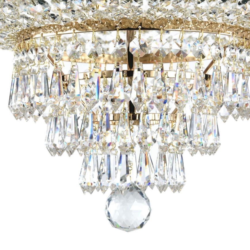 Maytoni DIA890-CL-18-G - Kiinteä kattokruunu PALACE 18xE27/60W/230V