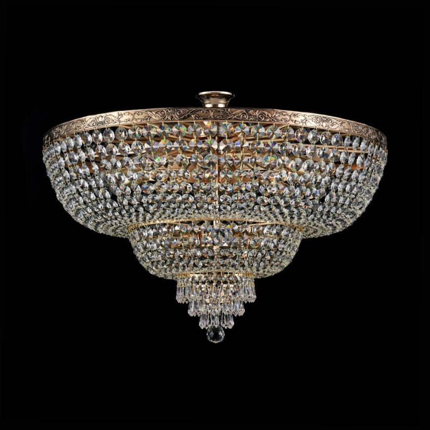 Maytoni DIA891-CL-14-G - Kiinteä kattokruunu PALACE 14xE27/60W/230V