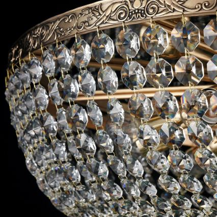 Maytoni DIA891-CL-14-G - Kiinteä kattokruunu PALACE 14xE27/60W/230V