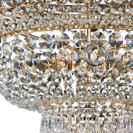 Maytoni DIA891-CL-14-G - Kiinteä kattokruunu PALACE 14xE27/60W/230V