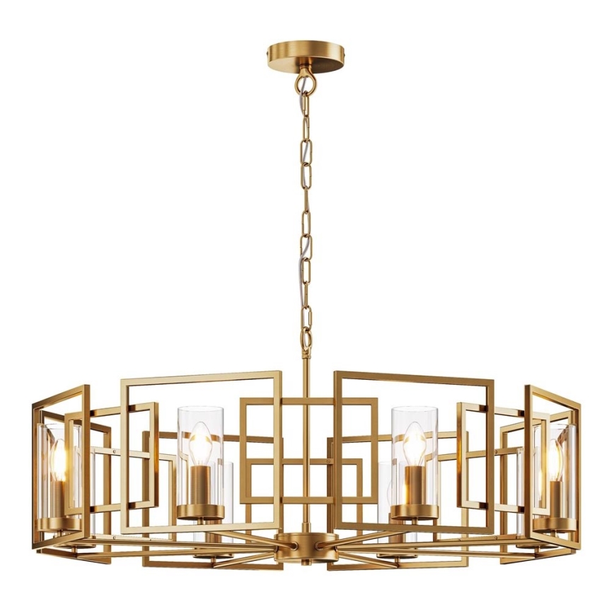 Maytoni H009PL-08G - Kattokruunu ketjussa BOWI 8xE14/40W/230V