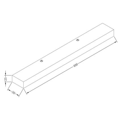 Maytoni MIR011WL-L9B4K - LED-seinävalaisin ORION LED/9W/230V musta