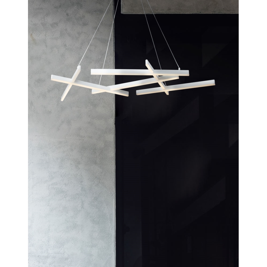 Maytoni MOD016PL-L75W - LED-kattokruunu johdossa LINE LED/79W/230V valkoinen