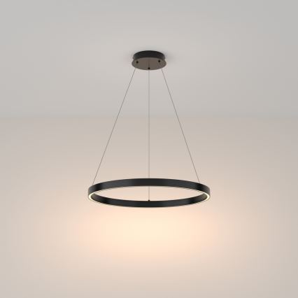 Maytoni MOD058PL-L32B3K - LED-kattokruunu johdossa RIM LED/37W/230V 3000K halkaisija 60 cm musta