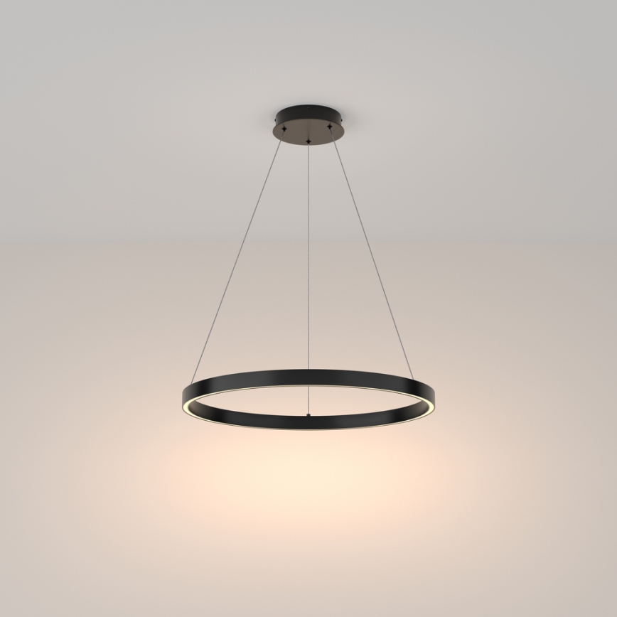 Maytoni MOD058PL-L32B3K - LED-kattokruunu johdossa RIM LED/37W/230V 3000K halkaisija 60 cm musta