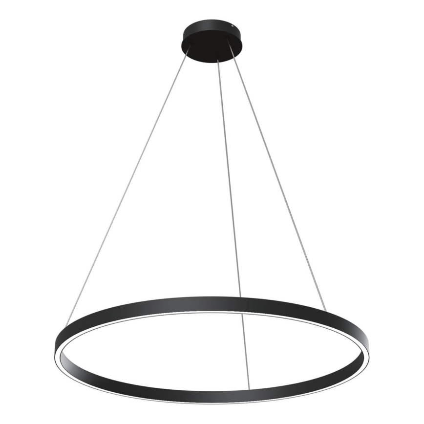 Maytoni MOD058PL-L42B3K - LED-kattokruunu johdossa RIM LED/51W/230V 3000K halkaisija 80 cm musta