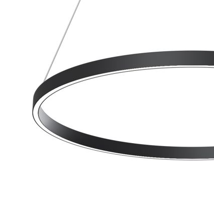 Maytoni MOD058PL-L42B4K - LED-kattokruunu johdossa RIM LED/51W/230V 4000K halkaisija 80 cm musta
