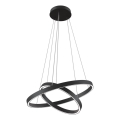 Maytoni MOD058PL-L55B3K - LED-kattokruunu johdossa RIM LED/61W/230V 3000K halkaisija 60 cm musta