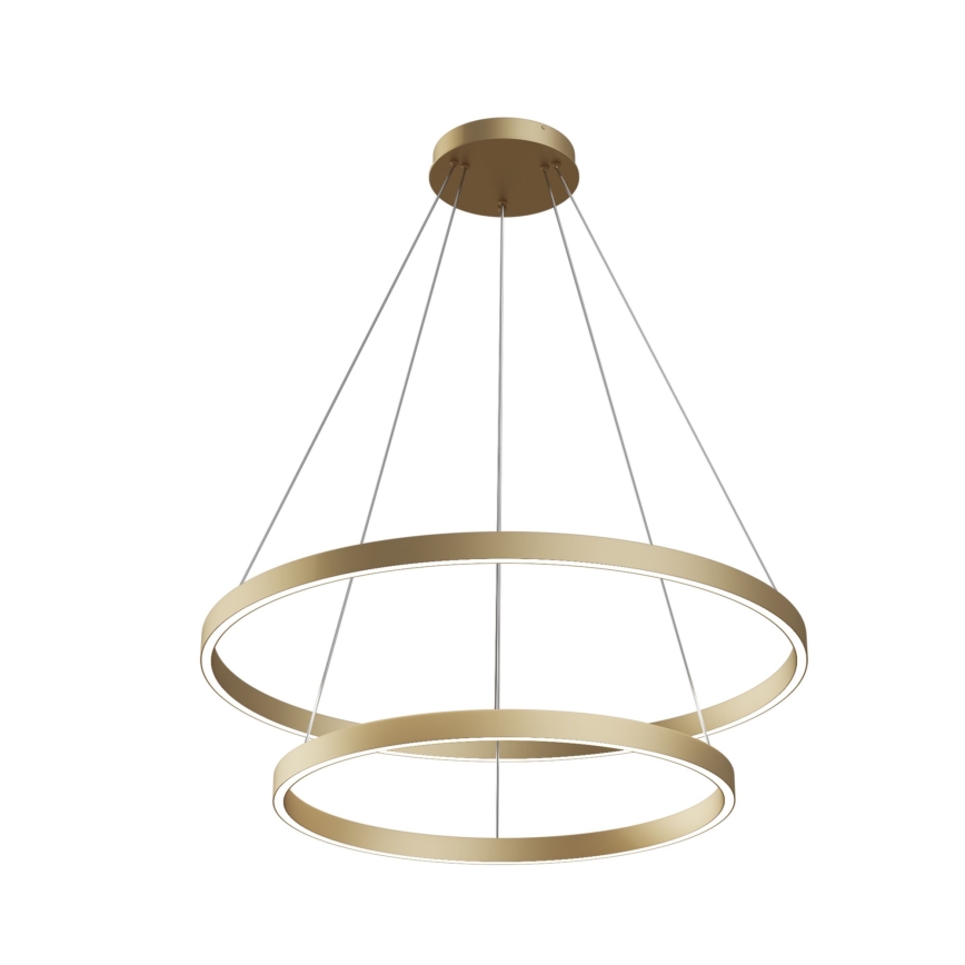 Maytoni MOD058PL-L74BS3K - LED-kattokruunu johdossa RIM LED/88W/230V 3000K halkaisija 80 cm kulta