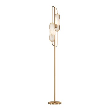 Maytoni MOD099FL-02G - Lattialamppu MARMO 2xG9/40W/230V