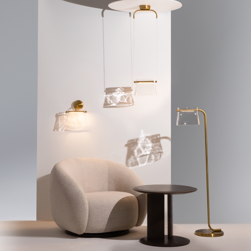 Maytoni MOD170PL-L8BS3K - LED-kattokruunu johdossa CABARET LED/8W/230V kulta