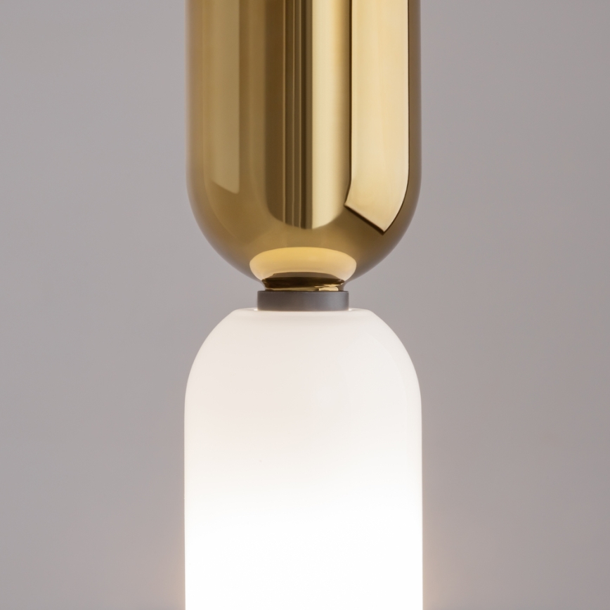 Maytoni MOD177PL-01G - Kattokruunu johdossa MEMORY 1xE14/40W/230V kulta/valkoinen