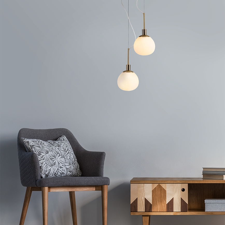 Maytoni MOD221-PL-01-G - Kattokruunu johdossa ERICH 1xE14/40W/230V kupari