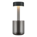 Maytoni MOD229TL-L3B3K3 - LED Himmennettävä ladattava kannattava pöytävalaisin LED/3W/5V 2200-4000K 2000 mAh musta/harmaa