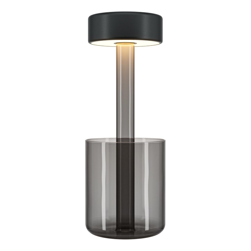 Maytoni MOD229TL-L3B3K3 - LED Himmennettävä ladattava kannattava pöytävalaisin LED/3W/5V 2200-4000K musta/harmaa