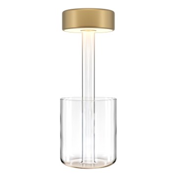 Maytoni MOD229TL-L3G3K1 - LED Himmennettävä ladattava kannattava pöytävalaisin LED/3W/5V 2200-4000K kulta/läpinäkyvä