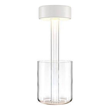 Maytoni MOD229TL-L3W3K1 - LED Himmennettävä ladattava kannattava pöytävalaisin LED/3W/5V 2200-4000K valkoinen/läpinäkyvä