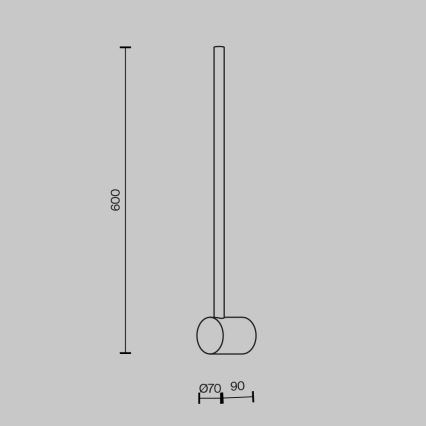 Maytoni MOD237WL-L6BS3K - LED-seinävalaisin LIGHT STICK LED/7W/230V 3000K kulta