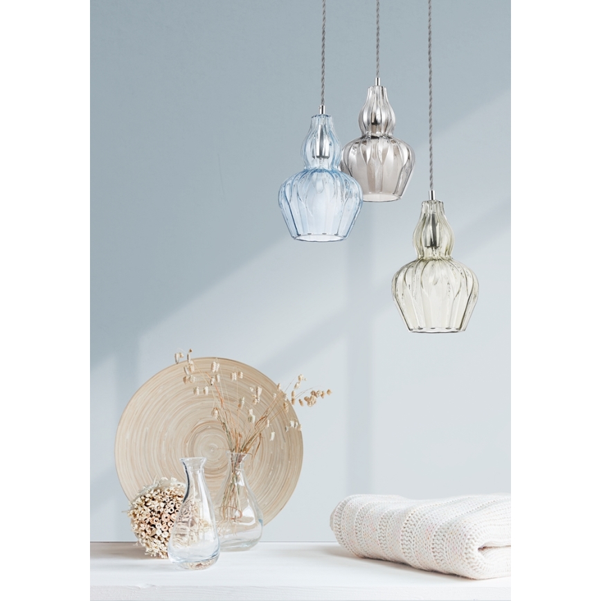 Maytoni MOD238-PL-01-BL - Kattokruunu johdossa EUSTOMA 1xE14/40W/230V sininen
