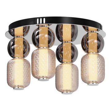 Maytoni MOD273CL-L60CH3K - LED-kattovalaisin DROP 4xLED/15W/230V halkaisija 43 cm kiiltävä kromi