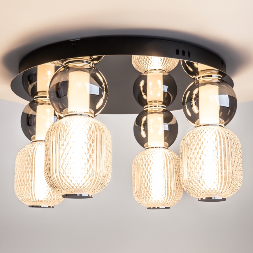 Maytoni MOD273CL-L60CH3K - LED-kattovalaisin DROP 4xLED/15W/230V halkaisija 43 cm kiiltävä kromi