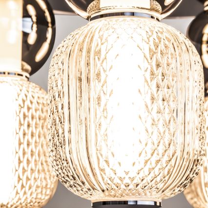 Maytoni MOD273CL-L60CH3K - LED-kattovalaisin DROP 4xLED/15W/230V halkaisija 43 cm kiiltävä kromi