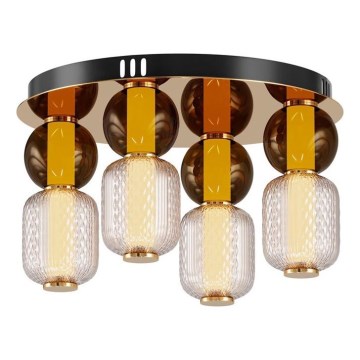 Maytoni MOD273CL-L60G3K - LED-kattovalaisin DROP 4xLED/15W/230V halkaisija 43 cm kulta